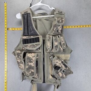 UTG Tactical Vest‎ Medium Green Digital Camo Hunting Chest Rig Military Nylon